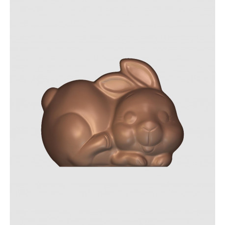 PLATTEN SMALL LAPIN 2 EMPREINTES L:100MM H:75MM - RRI341