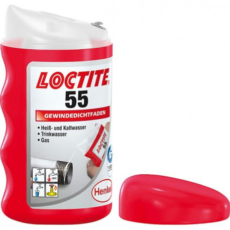 FIBRA D`ETANCHEITE TEFLON PER RACCORDI FILETTI LOCTITE 55 - TIQ62982