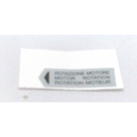ETIQUETTE ROTATION MOTEUR - ZEQ6524