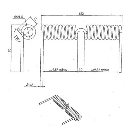 HANDLE SPRING PANINI VITRO - EYQ9707