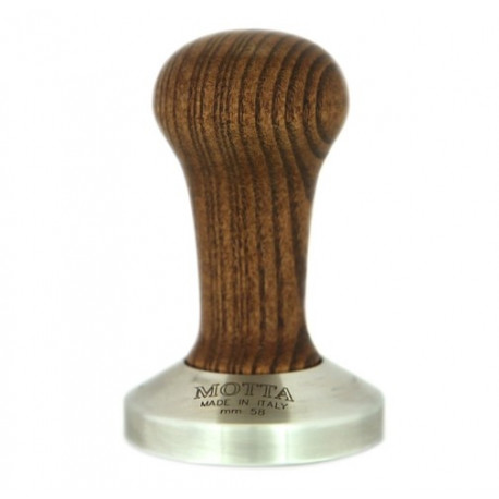 TAMPER CONVEXE MOTTA 58 MM STEEL - HANDLE WOOD - IQ8059