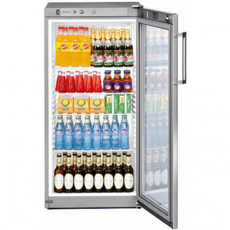 SCHRANK POSITIVE INOX TURE GLAZED 236L +2øC / +15øC IN 150W - IQ9517