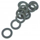 LOT DI 100 GUARNIZIONI 1/2 GOMMA ALIMENTARE 18X12.74X2.2 - iq1601/655