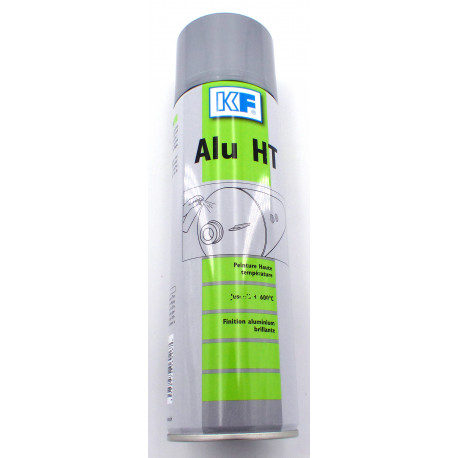 PEINTURE ALU HAUTE TEMPERATURE 600°C SPRAY 500ML - TIQ75441