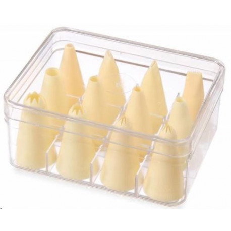 SCATOLA DI 12 BOCCOLE IN NYLON Ã˜ 6 8 10 12 MM - URQ6717