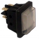 INTERUPTOR PUSH BUTTON WHITE 30X22MM 250V 16A LIGHT 0/1