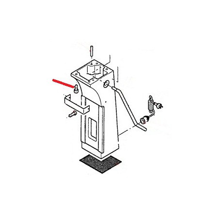 BOLT FOR PEDESTAL TO CASE - GUQ6670