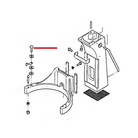 SCREW FOR BOWL CLAMP - GUQ6553