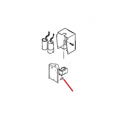 SCREW TO BACK PANEL OF MOUNTING BRAC - GUQ6546