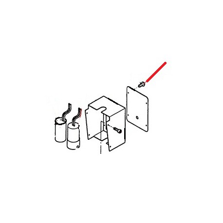 SCREW TO COVER OF MOUNTING BRACKET - GUQ6500