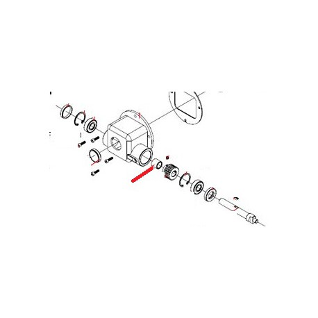 DISTANZIALE IN ALLUMINIO ORIGINE FAMA - SNQ6520