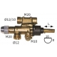PEL 22S/O GAS TAP WITH PILOT BURNER WITH HORIZONTAL FLANGE