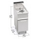 FRITEUSE GAZ MODELE GL20M CODE 17460000 16.5 KW 20 LITRES - OREG7346