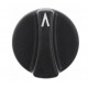 MANETTE ZERO MECANIQUE AXE DIAM. 6X4.6MM Ø55MM NOIR - TIQ24