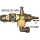 ROBINET GAZ FIXATION A BRIDE TUBE DIAM 20MM RAC TC M9X1 SORT - TNQ878
