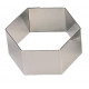 6 Ausstechform 5 Cm Edelstahl/Sechseck - rri7942