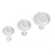 3 Pcs Decoupoirs A Pate Assorties ABS - rri7075