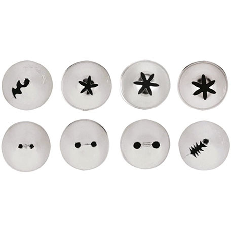 8 Pcs Douilles A Decorer Inox - rri7086