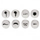 8 Pcs Decorating Tubes - rri7089