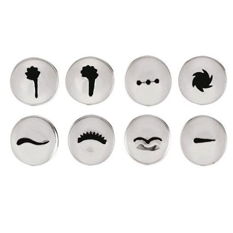 8 Pcs Douilles A Decorer Inox - rri7089