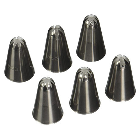 Conf. 6 Pz Bocchette Assortite Inox - rri7098