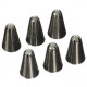 6 Pcs Douilles A Decorer Inox - rri7099