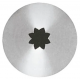 Set 6 Pz Bocchette Foro A Stella Mm 5 8 Punte Inox - RRI7009