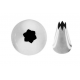6 Spritztullen 8 Mm Edelstahl/Sternform - RRI7023