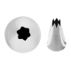 6 Spritztullen 16 Mm Edelstahl/Sternform - RRI7037