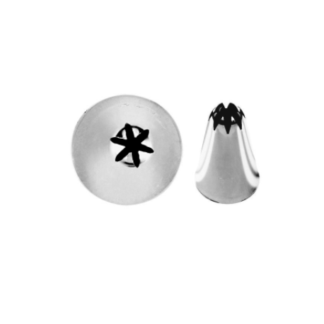 Conf. 6 Pz Bocchette Foro Fiore Mm 2 Inox - RRI7039
