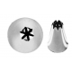 Conf. 6 Pz Bocchette Foro Fiore Mm12 Inox