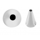 Conf. 6 Pz Bocchette Foro Tondo Mm 2 Inox