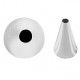 Conf. 6 Pz Bocchette Foro Tondo Mm20 Inox - rri7153