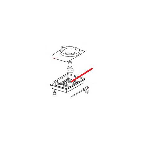 CALE MOTEUR/SOCLE R301/U ORIGINE ROBOT COUPE - EBOB8703