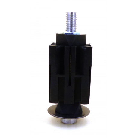 FISSAZIONE ELASTOMERO PER TUBO QUADRATO Ø 36 A 40MM - TIQ65568
