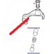ENS GUIDE POUSSOIR CL55 ORIGINE ROBOT COUPE - EBOB6097