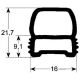 GASKET JUNO/ROED OF DOOR 777X1321MM L:1321MM L:777MM GENUINE