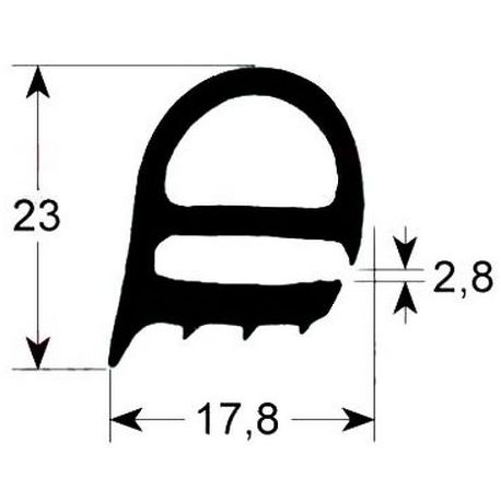 GASKET DOOR OF OVEN 485X470MM - TIQ65278