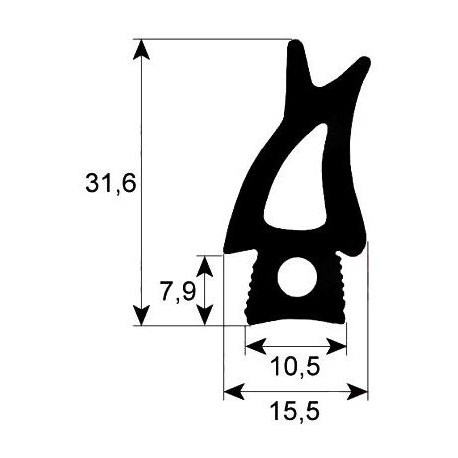 TUERDICHTUNG 20 X 2/1 TYP 202 - TIQ65207