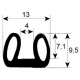 GLASS WINDOW GASKET AU METRE- - TIQ65241