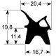 GUARNIZIONE 380X565MM DEL PORTELLO - TIQ65354