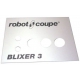 PLAQUE FRONTALE BLIXER 3 ORIGINE ROBOT COUPE - EBOB8199