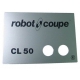 PLAQUE FRONTALE CL50E ORIGINE ROBOT COUPE - EBOB8129