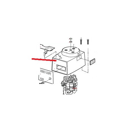 PLAQUE FRONTALE R301 ORIGINE ROBOT COUPE - EBOB8212