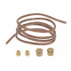 KIT TUBE CUIVRE DIAM 4X1X3M AVEC RACCORDS M10 X1ET OLIVES 4M - TIQ3744