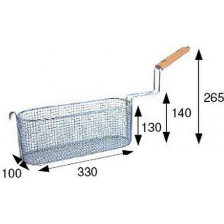 PANIER DE FRITEUSE 320X100 H:120MM - TIQ65435