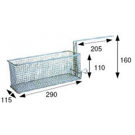 FRITEUSENKORB 290X210X110MM - TIQ65436