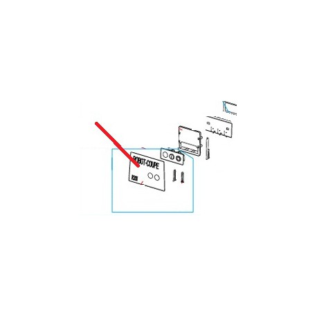 SUPPORT PLATINE R302 ORIGINE ROBOT COUPE - EBOB7174