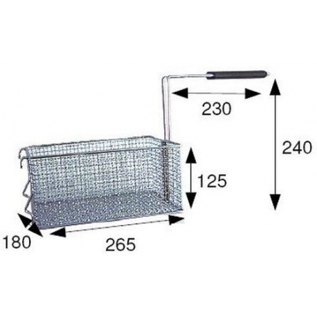 PANIER FRITEUSE 260X180XH120 - TIQ66570