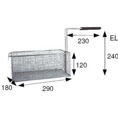 PANIER DE FRITEUSE 290X180X120 - TIQ66571